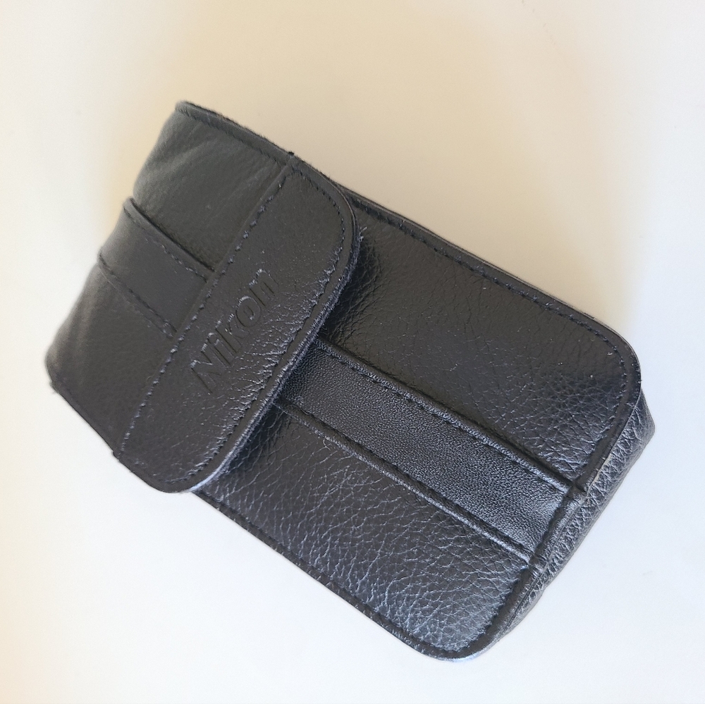 Nikon Black Leather Phone Case